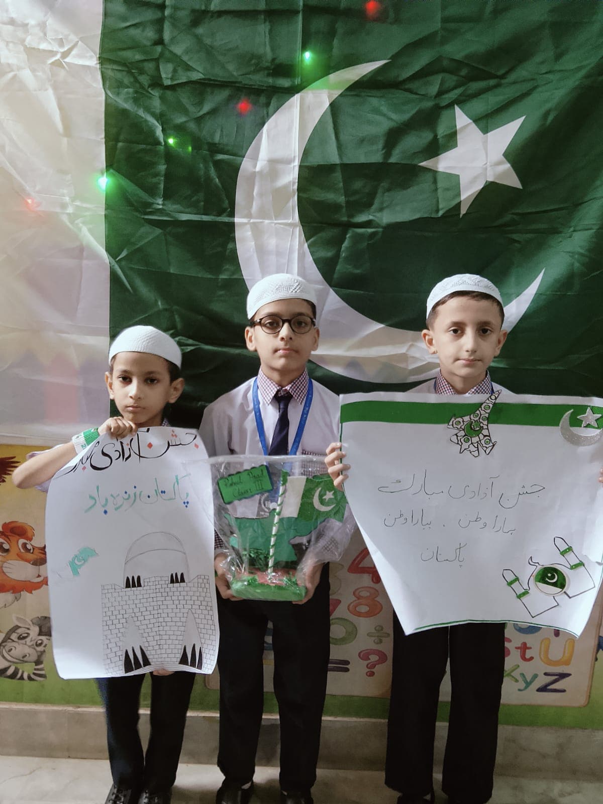 A student artwork presentation