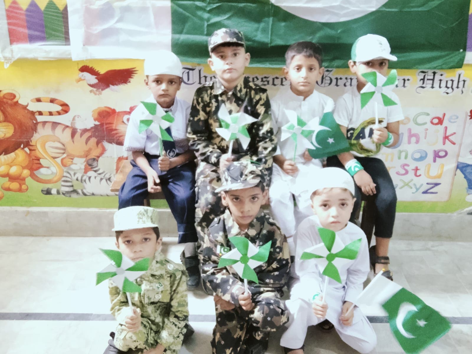 A student group at the Independence Day celebration
